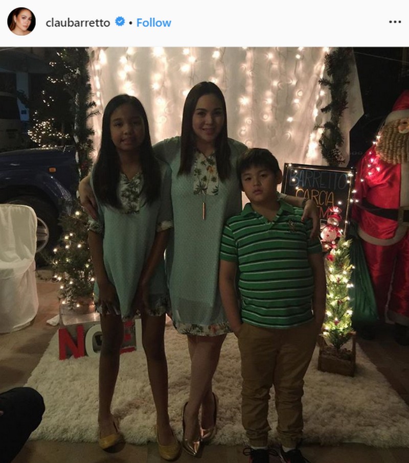 Pinay Optimum Star Claudine Barretto with her beautiful children